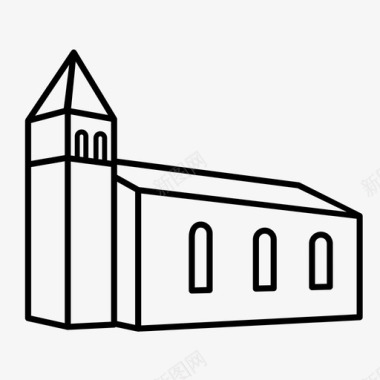 教堂上帝宗教图标图标