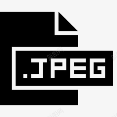 jpeg扩展名文件图标图标