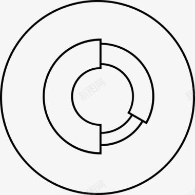 分析矢量图饼图分析图图标图标