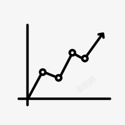 进度报告图表折线图进度图标高清图片