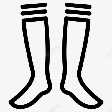 足球足球袜球衣袜及膝袜图标图标