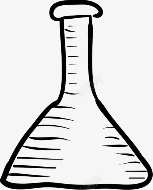 锥形瓶瓶子实验室图标图标