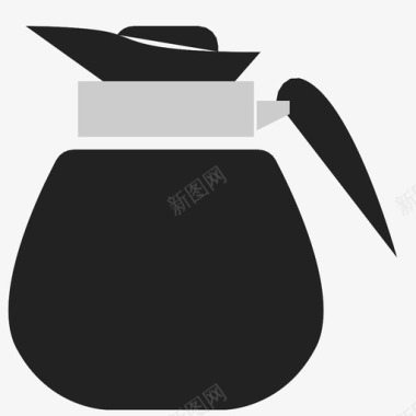 水壶配绿茶饮料咖啡壶图标图标
