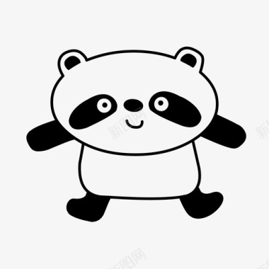 熊猫动物宝宝图标图标