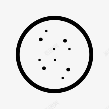 披萨底面团面粉图标图标