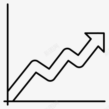 绿色信息图表成功图表增长图标图标