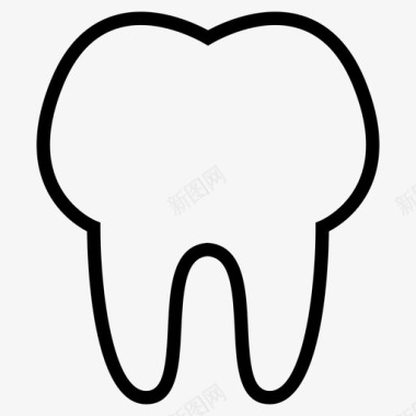 牙齿图标牙齿医学磨牙图标图标