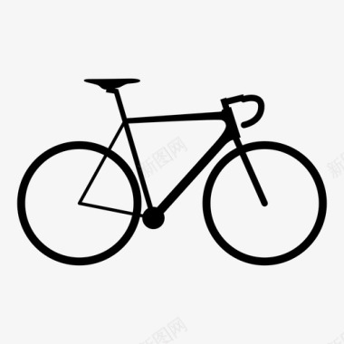 公路自行车自行车速度图标图标