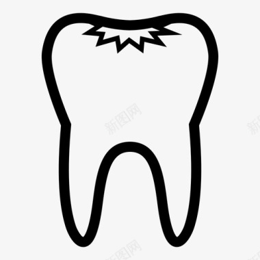 龋齿牙齿牙医图标图标