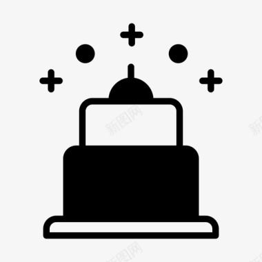 生日派对蛋糕图标图标
