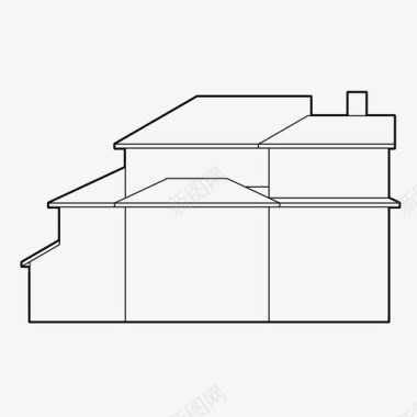 矢量房子建筑素材房子建筑家庭住宅图标图标