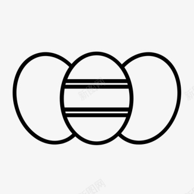 画彩蛋复活节彩蛋巧克力复活节装饰图标图标