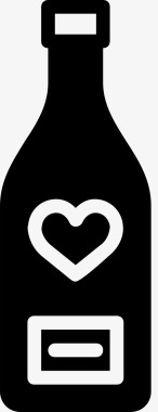 酒瓶生活方式爱情图标图标
