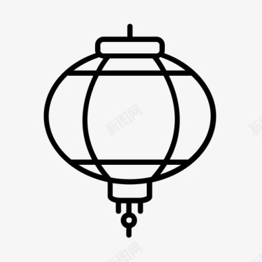灯笼亚洲中国图标图标