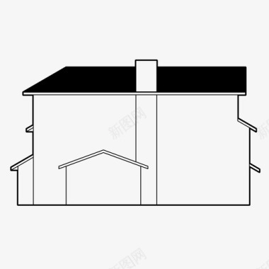 房屋桥房子建筑家庭住宅图标图标