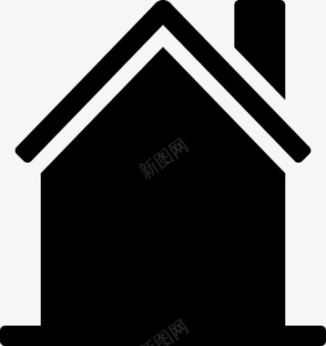 房子主页免抠png房子建筑物烟囱图标图标
