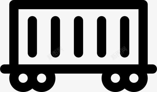 尾部车厢火车货物车厢图标图标