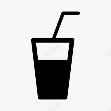 果汁杯饮料玻璃杯图标图标
