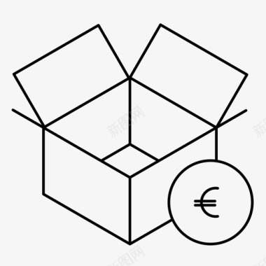 封装箱子移动箱子结帐交货图标图标