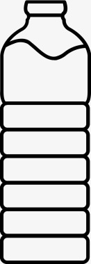 水瓶塑料回收图标图标