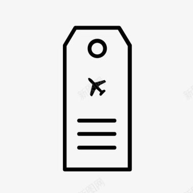 标签机场托运行李图标图标