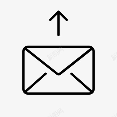 发送邮件发送邮件箭头信封图标图标