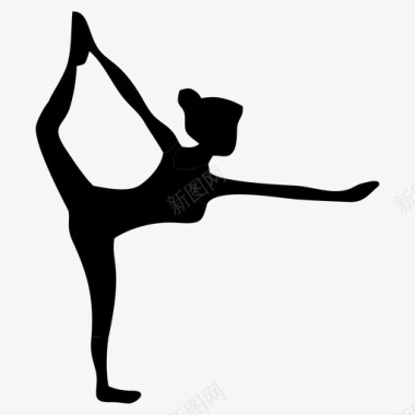 瑜伽姿势体式姿势图标图标