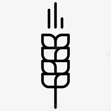 作物玉米种植图标图标