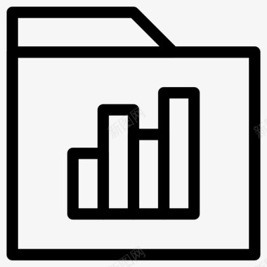 文件报表文件夹统计报表文件夹行图标图标