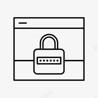 网络安全加密安全图标图标