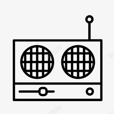 收音机电器电子产品图标图标