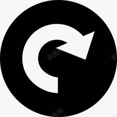 向左旋转更新刷新重新加载重复图标图标