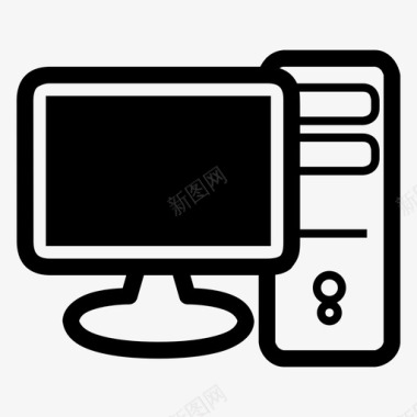 在办公室工作计算机计算机显示器计算机通知图标图标