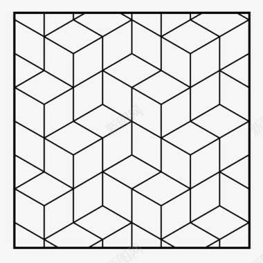 矢量马拉齐瓷砖图案阿拉伯瓷砖图标图标