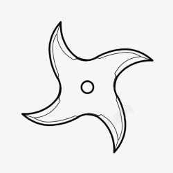 shurikenshuriken日本武器shuriken忍者星图标高清图片