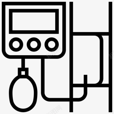 人与健康血压护理检查图标图标