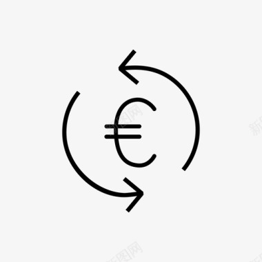 外汇欧元货币外汇图标图标