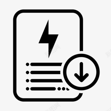能源图标电费单文档能源图标图标