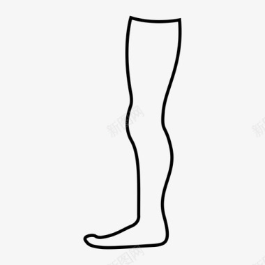 腿身体人图标图标