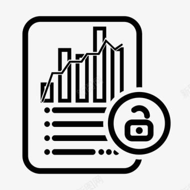 报告矢量图不安全的统计文件统计报告不安全图标图标