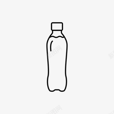 瓶子瓶装水塑料瓶图标图标