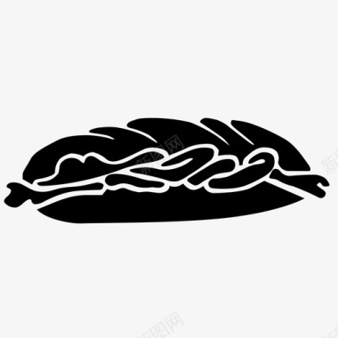 巴马法式面包半圆面包图标图标