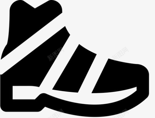 运动鞋靴子时尚鞋类图标图标