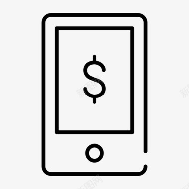 电子银行移动货币化电子银行电话图标图标