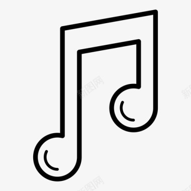 音乐音乐音符音频声音图标图标