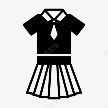 女孩太阳花制服衣服女孩图标图标