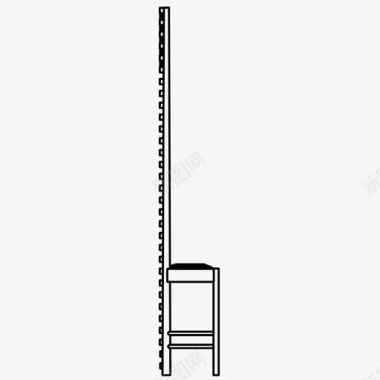 山寨椅山屋椅建筑图标图标