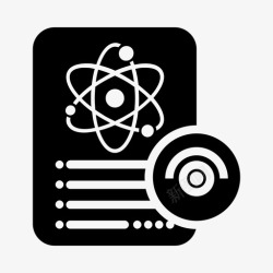 科学展览科学文献可见笔记论文图标高清图片