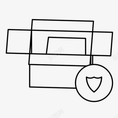 安全存储移动箱交付订单安全图标图标