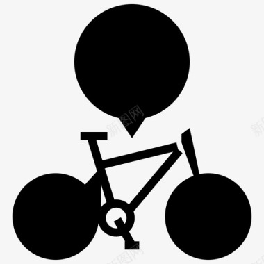 山地自行车之旅自行车mtb图标图标